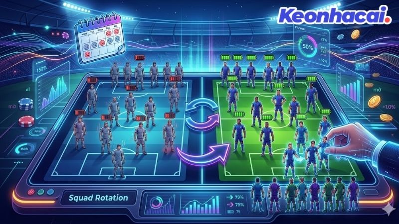 Phân tích sâu khái niệm Squad Rotation là gì trong bóng đá 2026